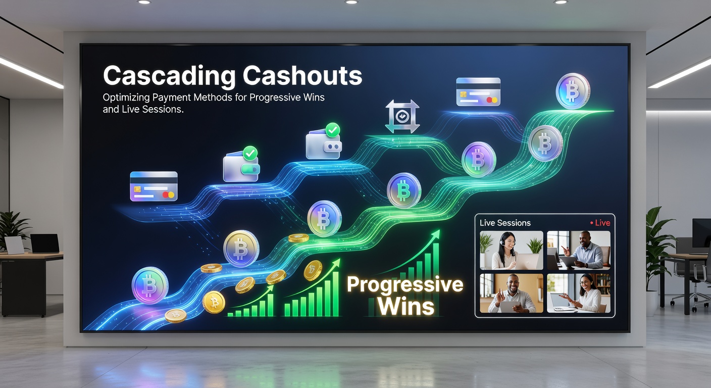 Screenshot of a mobile app dashboard showing multiple payment options for quick progressive jackpot withdrawals during live play