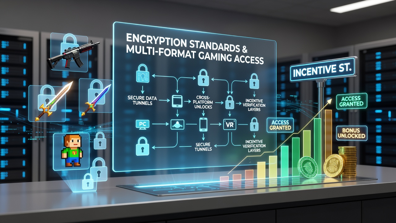 Secure encryption enabling access to gaming incentives and multi-format experiences