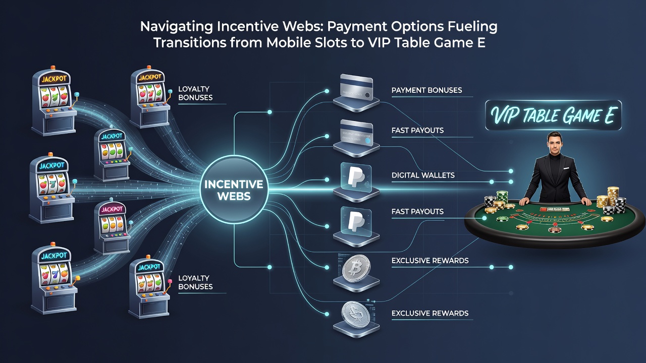 VIP table game area with loyalty progress indicators and payment method options displayed
